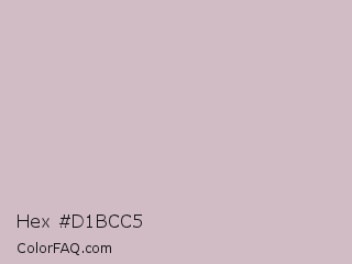 Hex #d1bcc5 Color Image