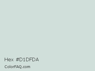 Hex #d1dfda Color Image