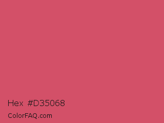 Hex #d35068 Color Image