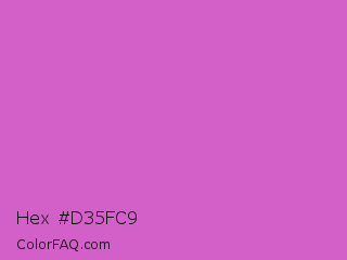 Hex #d35fc9 Color Image
