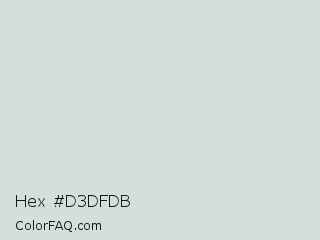 Hex #d3dfdb Color Image