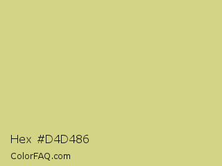 Hex #d4d486 Color Image