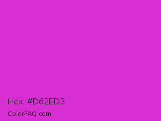 Hex #d62ed3 Color Image