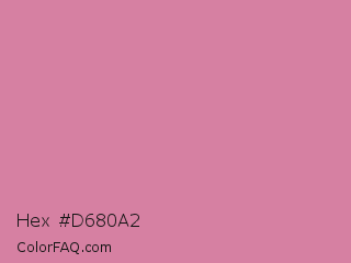 Hex #d680a2 Color Image