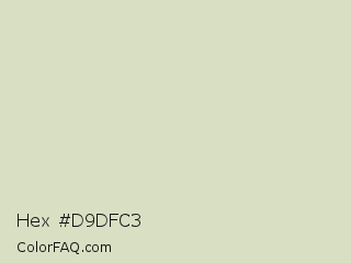 Hex #d9dfc3 Color Image