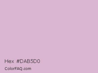 Hex #dab5d0 Color Image