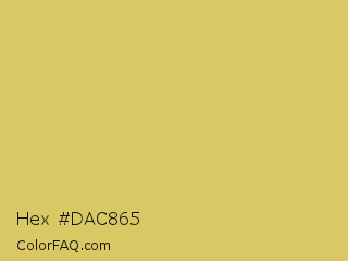 Hex #dac865 Color Image