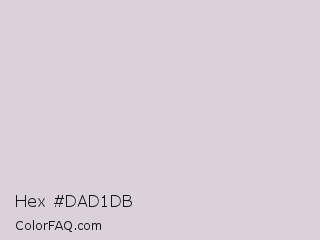 Hex #dad1db Color Image