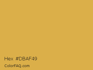 Hex #dbaf49 Color Image