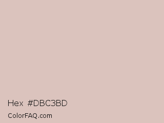 Hex #dbc3bd Color Image