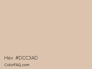 Hex #dcc3ad Color Image