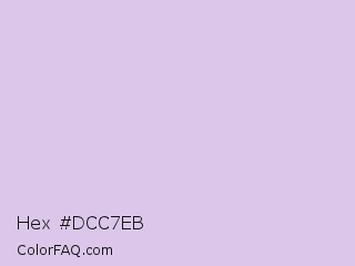 Hex #dcc7eb Color Image
