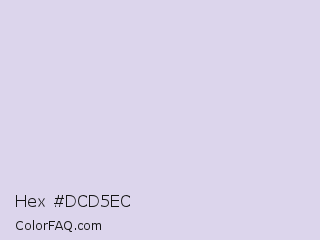 Hex #dcd5ec Color Image