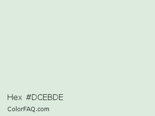 Hex #dcebde Color Image