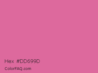 Hex #dd699d Color Image