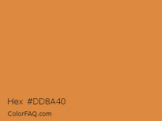 Hex #dd8a40 Color Image