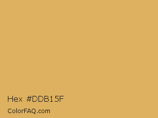 Hex #ddb15f Color Image