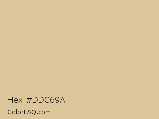 Hex #ddc69a Color Image