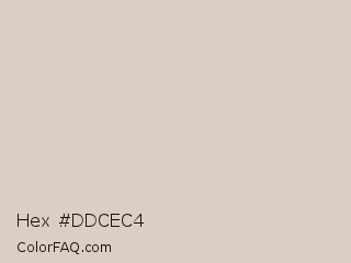 Hex #ddcec4 Color Image