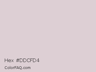 Hex #ddcfd4 Color Image