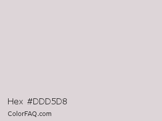 Hex #ddd5d8 Color Image
