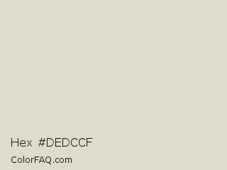 Hex #dedccf Color Image