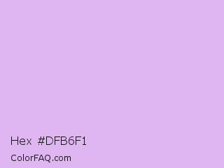 Hex #dfb6f1 Color Image