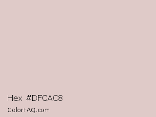 Hex #dfcac8 Color Image