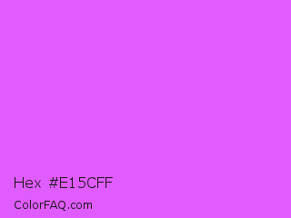 Hex #e15cff Color Image