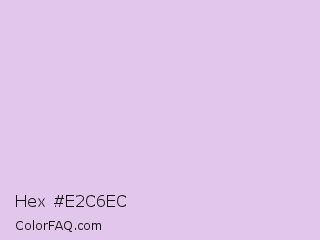 Hex #e2c6ec Color Image