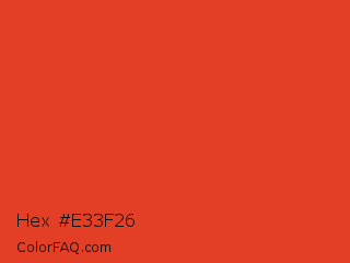 Hex #e33f26 Color Image