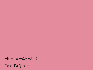 Hex #e48b9d Color Image