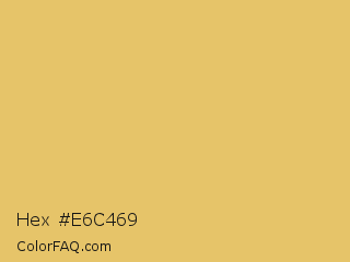 Hex #e6c469 Color Image