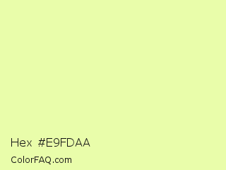 Hex #e9fdaa Color Image