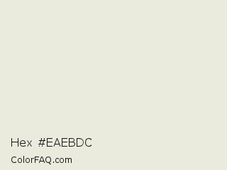 Hex #eaebdc Color Image