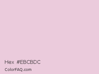 Hex #ebcbdc Color Image
