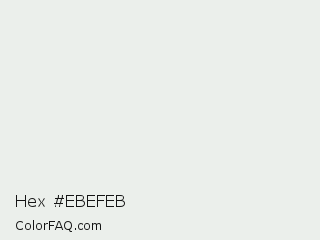 Hex #ebefeb Color Image