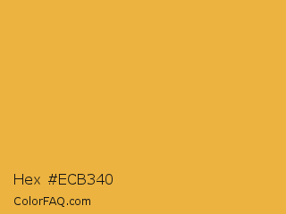 Hex #ecb340 Color Image