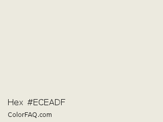 Hex #eceadf Color Image
