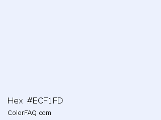 Hex #ecf1fd Color Image