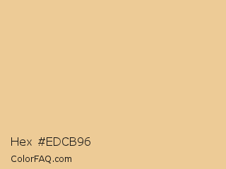 Hex #edcb96 Color Image