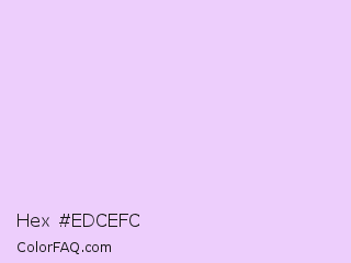 Hex #edcefc Color Image