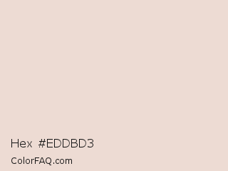 Hex #eddbd3 Color Image