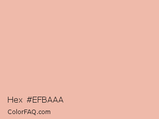 Hex #efbaaa Color Image