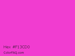 Hex #f13cd0 Color Image