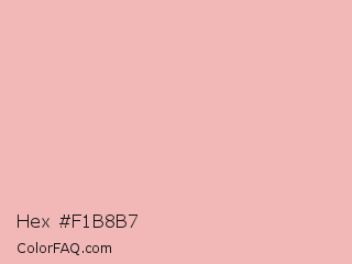 Hex #f1b8b7 Color Image