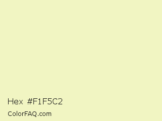 Hex #f1f5c2 Color Image