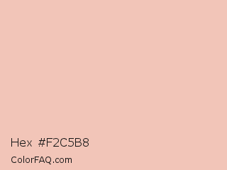 Hex #f2c5b8 Color Image