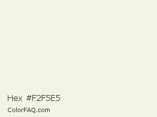 Hex #f2f5e5 Color Image