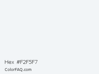 Hex #f2f5f7 Color Image